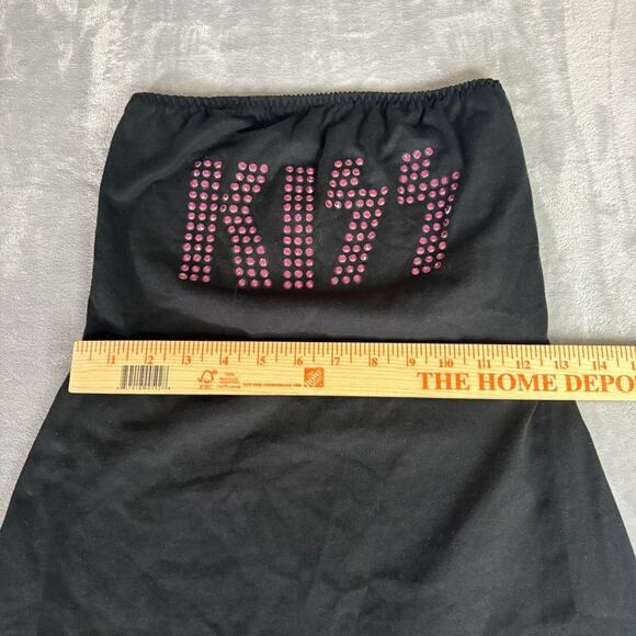 KISS David Dalrymple Patricia Field NY Fringe Tube Top Mini Dress size M y2k 90s - Picture 14 of 14